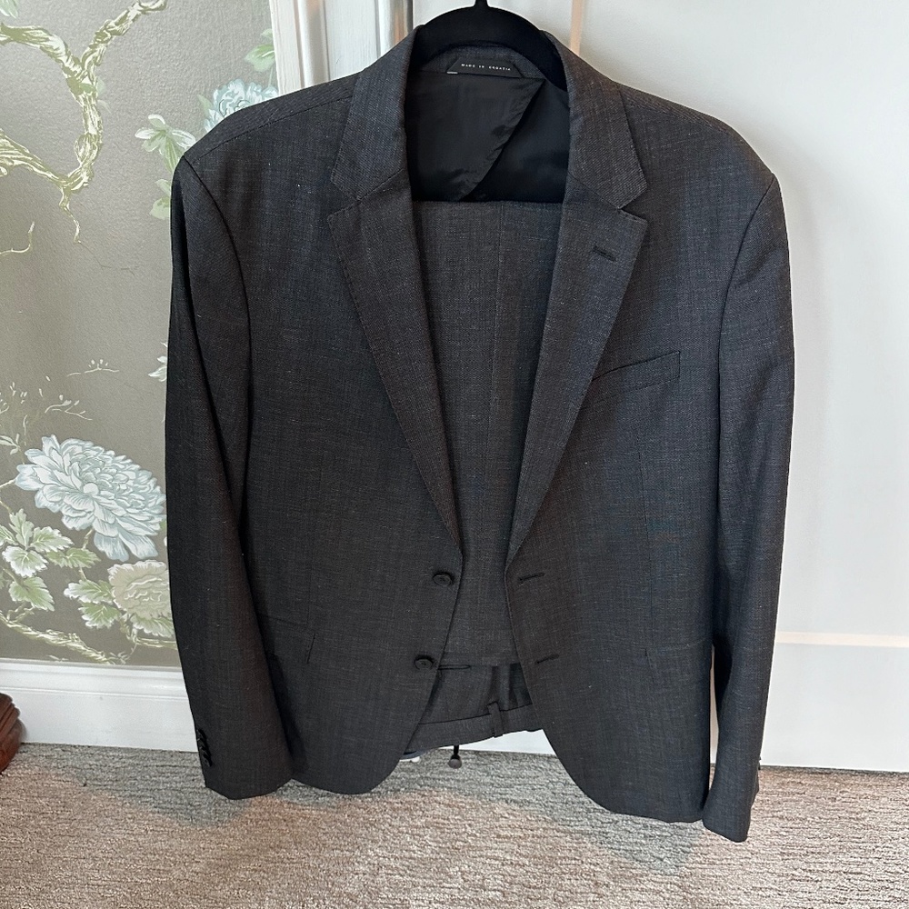 Hugo Boss Charcoal Gray Suit